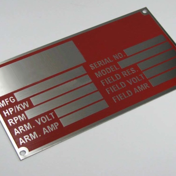 Industrial Nameplate